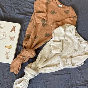 Kate Quinn Knotted Pointelle Baby Gowns